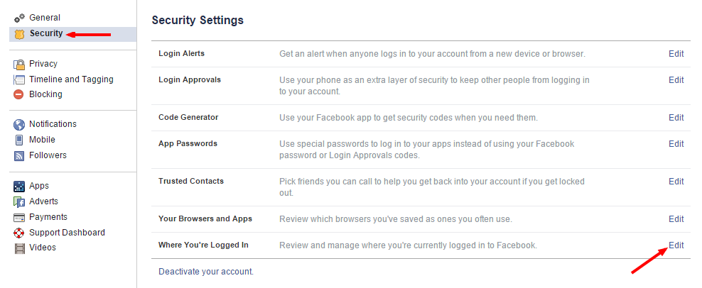 Logout Facebook Account From Other Device