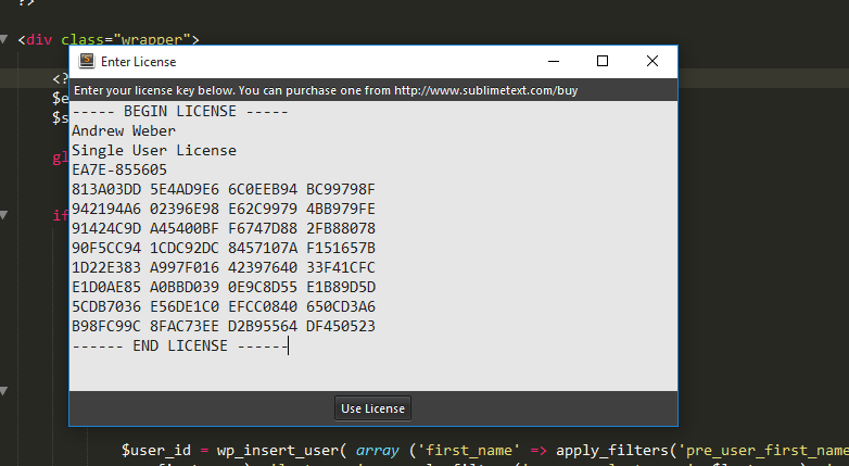 Sublime Text 3 Licence Key free