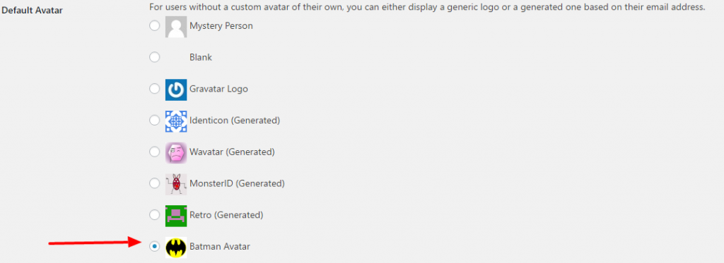 Custom Gravatar for guest users