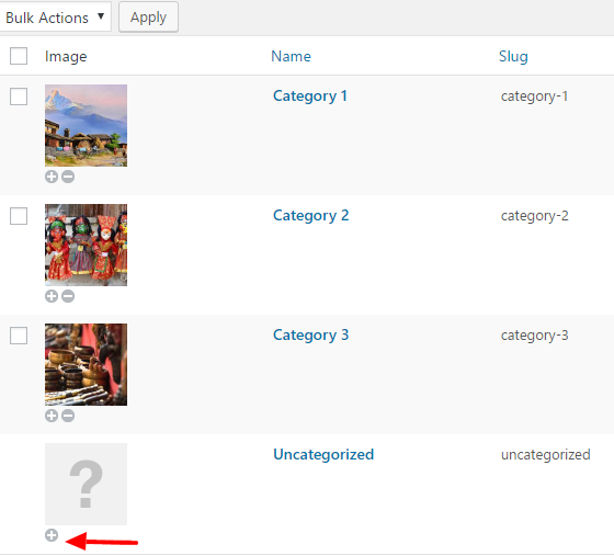 Display Thumbnail Images to Categories in WordPress